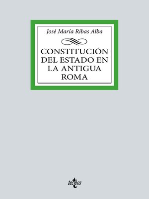 cover image of Constitución del Estado en la Antigua Roma